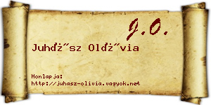 Juhász Olívia névjegykártya